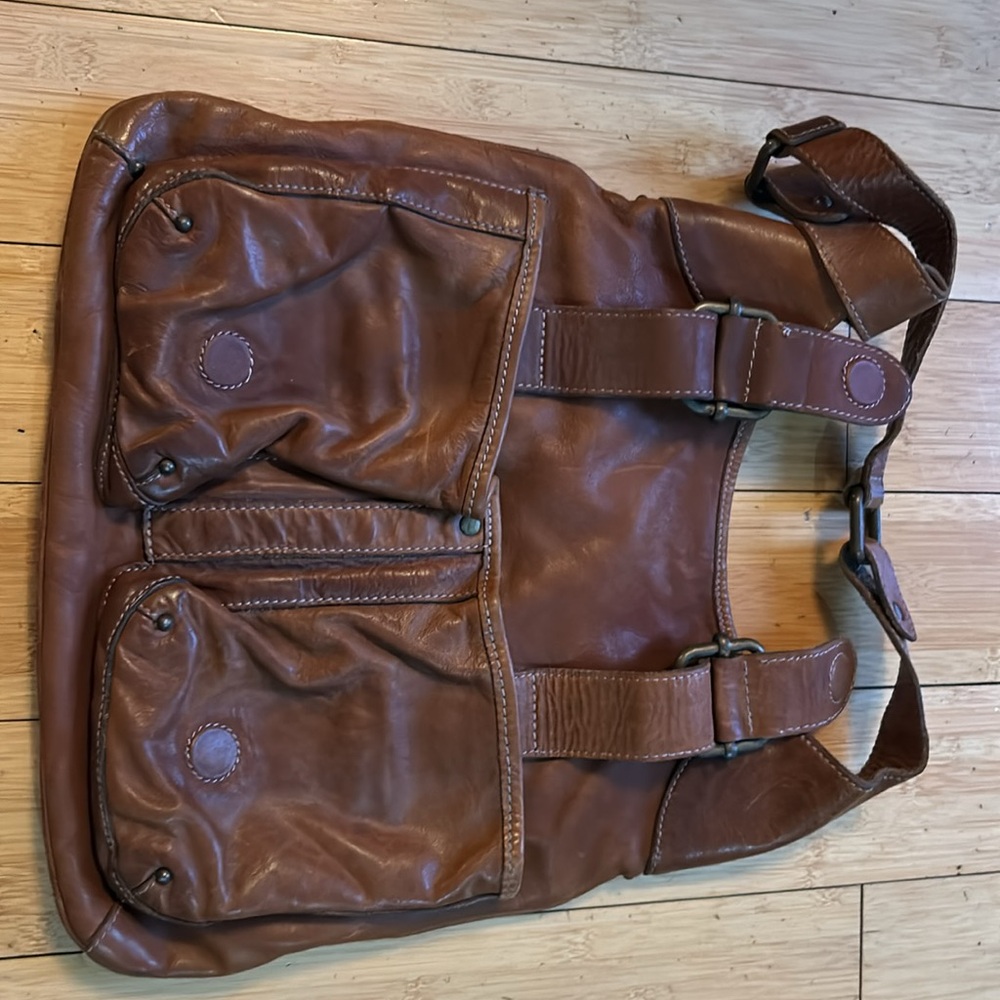 Vintage Banana Republic Ashbury leather purse two pockets - Picture 10 of 11